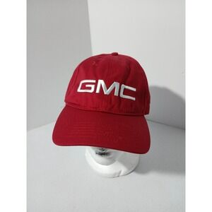 GMC Truck Hat Red Adjustable Baseball Cap Ralph White GM Licensed Promo
